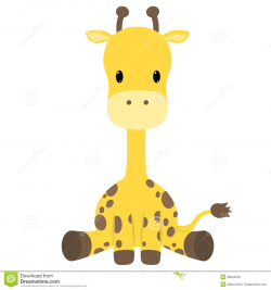 Draw A Cute Cartoon Giraffe Cute Baby Giraffe Drawing Clipart Girafa ...