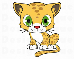 Cute Leopard SVG, Baby Leopard Svg, Cute Leopard Clipart ...