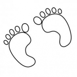 Baby Footprints Free SVG Cuts & Clipart | Baby footprints, Cutting ...