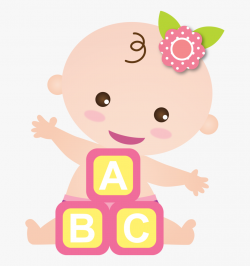 Scrapbook Clipart Baby Shower - Cute Baby Girl Clipart ...