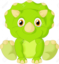 Cute Triceratops Cartoon Royalty Free Cliparts, Vectors, And Stock ...
