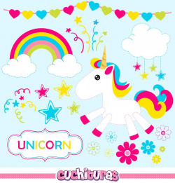Baby Unicorn clipart commercial use, unicorns vector graphics ...