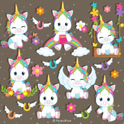 Baby Unicorn Clipart Unicorn baby shower Unicorn Clip Art