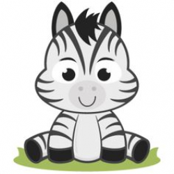 Cute Baby Zebra Clipart