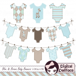 Baby Clothes Banner Clipart Baby Boy Clip Art Bunting