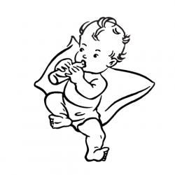 Image of Baby Clipart Black and White #10976, Best Photos Of Baby ...