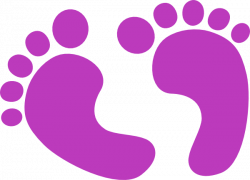 Purple Baby Girl | Purple Baby Feet clip art | Its A Girl ...