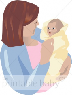 Mom with Newborn Clip Art | Family Clipart