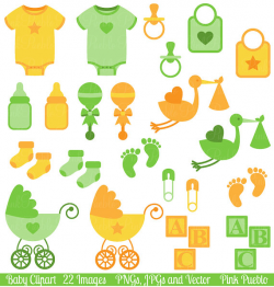 Baby Clip Art Clipart Gender Neutral Baby Shower Clip Art