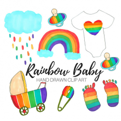 Baby Shower Clip Art Rainbow Baby Clip Art Baby clip art