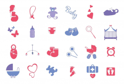 Pregnancy and baby icons ~ Icons ~ Creative Market