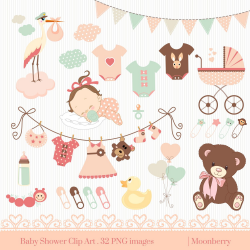 53 Awesome baby shower invitation border clip art | crafts ...