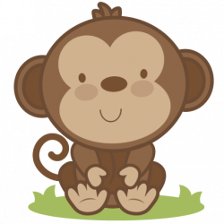 Baby Monkey SVG cutting file monkey svg cut file free svgs free svg ...