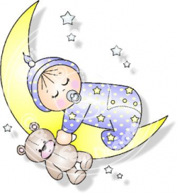 Moon Baby (Boy and Girl) - Digi Stamps