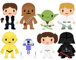 Star Kids Clipart / Star Wars by ClipArtisan on Etsy | Star Wars ...