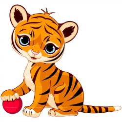 CLIPART BABY TIGER PLAYING | Cheryl's Clipart | Pinterest | Clipart ...