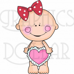 Smiley Baby Valentine Clip Art - Exclusive Graphics - Graphics Dollar