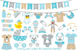 Winter Wonderland Baby Clipart ~ Illustrations ~ Creative Market