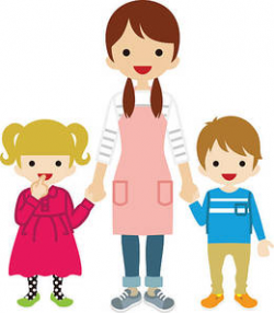 Clipart resolution 497*350 - mother and child cartoon ...