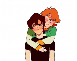 Kidge- Blushing Keith and Pidge from Voltron Legendary Defender ...