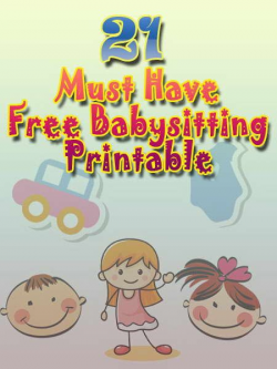 Collection of free printable babysitting activities for those who in ...