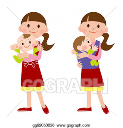 Stock Illustration - Mother and baby / babysitter. Clip Art ...