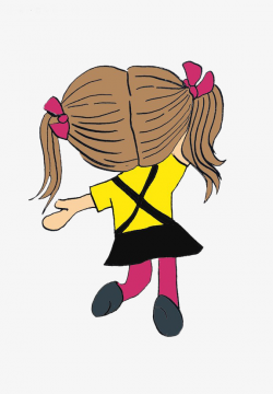 The Little Girl's Back, Figure, Cartoon, Hand PNG Image and Clipart ...