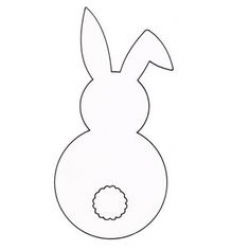 Here is another bunny template found online, cute bent ear! Why not ...