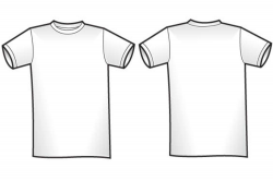 White T-shirt Front And Back Clipart