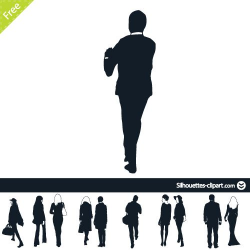 People back view point vector silhouette | Silhouette | Pinterest ...