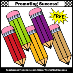 FREE Back to School Pencil Clipart SPS by Promoting Success | TpT