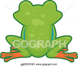 Vector Art - Tree frog back. Clipart Drawing gg83378183 - GoGraph