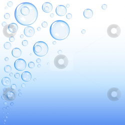 Bubbles background stock vector