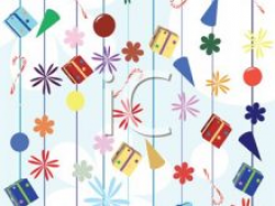 Winter Celebration Clipart party and holiday items background ...