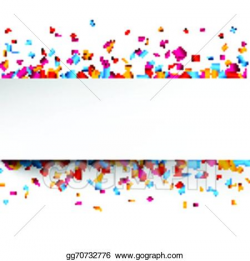 EPS Vector - Confetti celebration background. Stock Clipart ...
