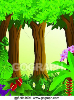 EPS Illustration - Forest background. Vector Clipart gg67841094 ...