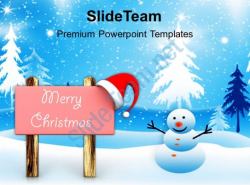 Pleasant Holidays Christmas Trees Background Powerpoint Templates ...