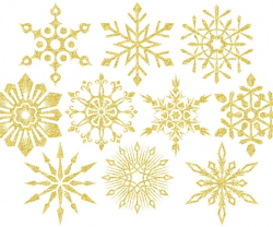 Gold Snowflake Clipart Transparent Background | scrapheap-challenge.com