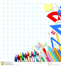 School supplies background | Clipart Panda - Free Clipart Images