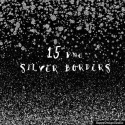 Silver confetti border clipart sparkly glitter borders clip art png ...