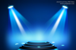 Free Stage Lighting Background with Spot Light Effects (PSD) Clipart ...