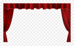 Stage Curtains Transparent Background Clipart (#1028090 ...