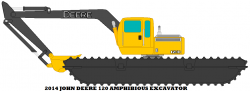 2014 John Deere 120 Amphibious Excavator by mcspyder1 on DeviantArt