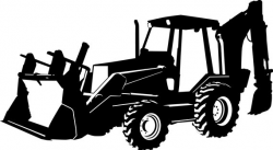 Beautiful Design Ideas Backhoe Clipart Black And White Gallery ...