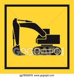 Vector Art - Tractor, excavator, bulldozer, crawler, wheeled and ...