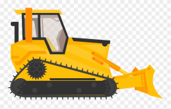 Bulldozer Excavator Heavy Machinery Construction - Cartoon ...