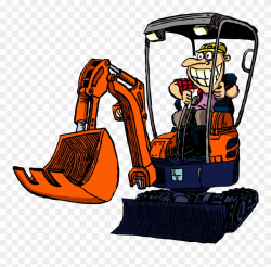Cartoon Excavator Operator Clipart (#180703) - PinClipart
