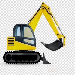 Cartoon Background clipart - Excavator, Bulldozer ...