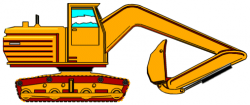 Backhoe Construction Free Animated Clipart - Clip Art Bay
