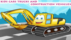 Learn Construction Vehicles:Dump Truck,Crane,Excavator,backhoe ...